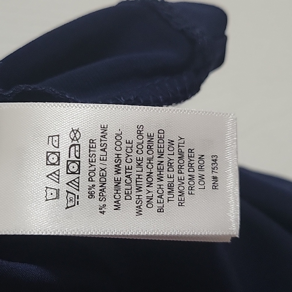 Tahari Navy Blue Sleeveless Drop Top NWT Size XL - Picture 6 of 6